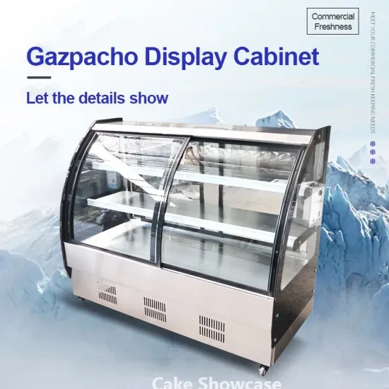 Double Door Pastry Cooler Showcase New Design Cake Display Cabinet Chiller