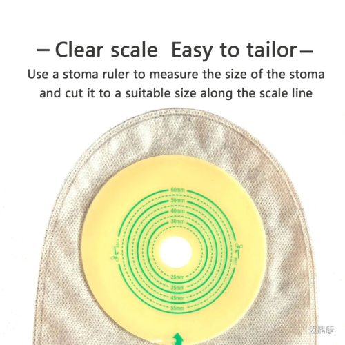 Un sac de colostomie système fermé pour les enfants avec une plaquette hydrocolloïde complète