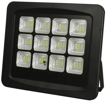 Power-saving floodlight with solar panel