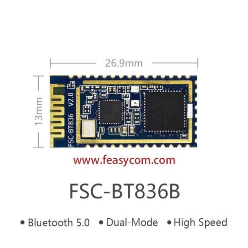 FSC-BT836B | Bluetooth 5 Dual-Mode Module High-Speed Solution