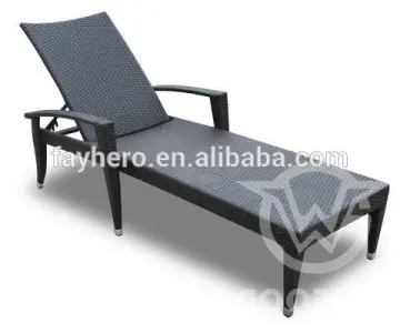 GW3209-L1 hot sales patio furniture hotel rattan furniture antique chaise lounge