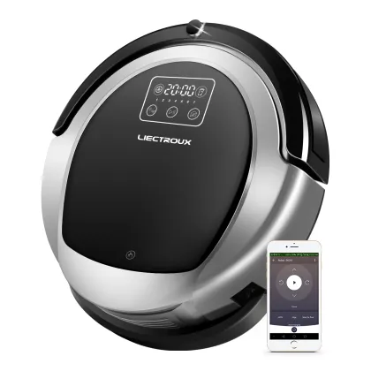 Smart Robot Vacuum Cleaner with TUYA App Control and Virtual Boundaries