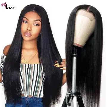 Wholesale Bone Straight Indian Virgin Human Hair Lace Frontal Wig Peruvian Quality Bone Straight Full Lace Human Hair Wig