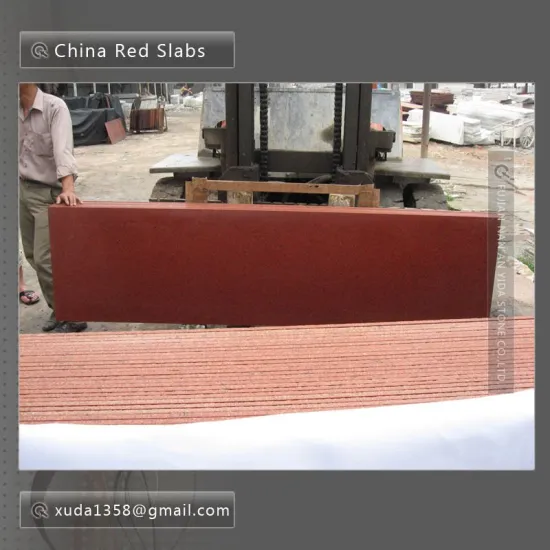dyed red granite