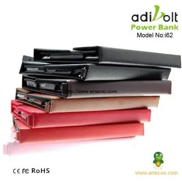 Portable Battery Charger Fashion Leather Case with Power Stick