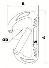 cute fish spring hook fish carabiner