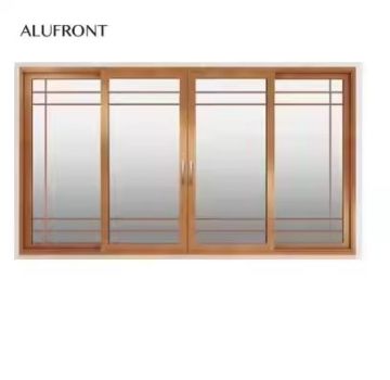 High-Quality Aluminium-Wood Clad Sliding Windows for Villas