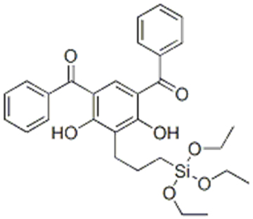 Methanone,1,1'-[4,6-dihydroxy-5-[3-(triethoxysilyl)propyl]-1,3-phenylene]bis[1-phenyl CAS 166255-23-8