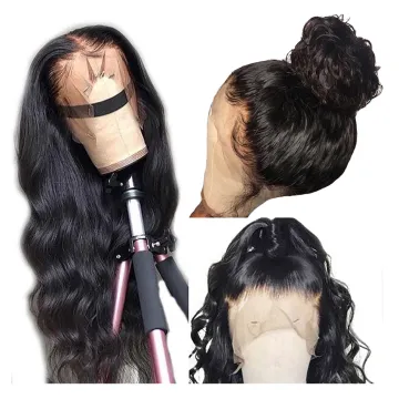 13*4 Body Wave Glueless Swiss Lace Frontal Wigs Raw Indian Human Hair Lace Wigs Virgin Cuticle Aligned Body Wave Lace Front Wig