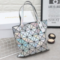 Moda Diamond Damas Bolsos de las mujeres bolsas de asas de las mujeres bolsas de compras reutilizables con logo bolso geométrico