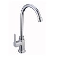 Deck Mounting Kitchen Faucet Long Neck 360 Rotate