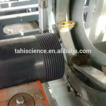 Full automatic CNC PVC pipe nipple threading cutting machine YK300