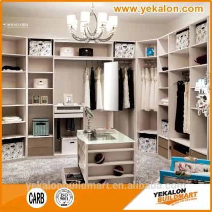 Neat walk in closet bedroom wardrobe