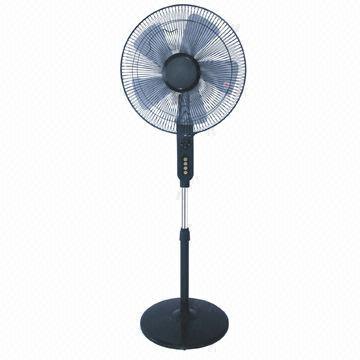 40cm/16-inch stand fan with remote control, LED/LCD display