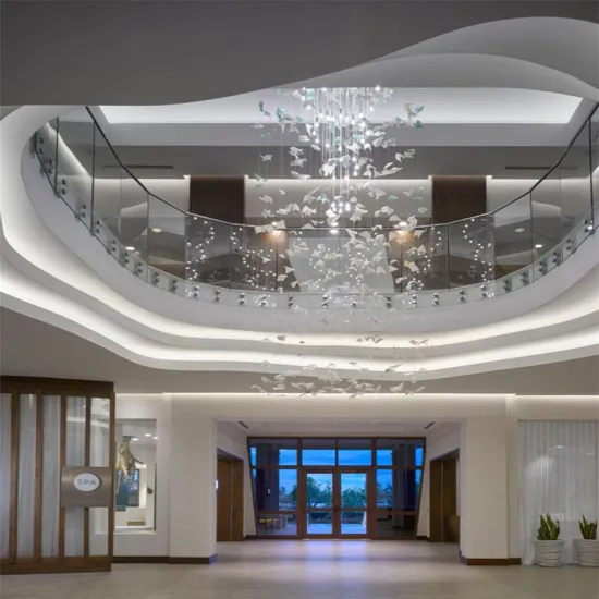 Long Acrylic Staircase LED Pendant Lamp for High Ceilings