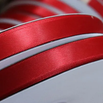 Red Satin Ribbon 2cm - Christmas Ribbon Webbing