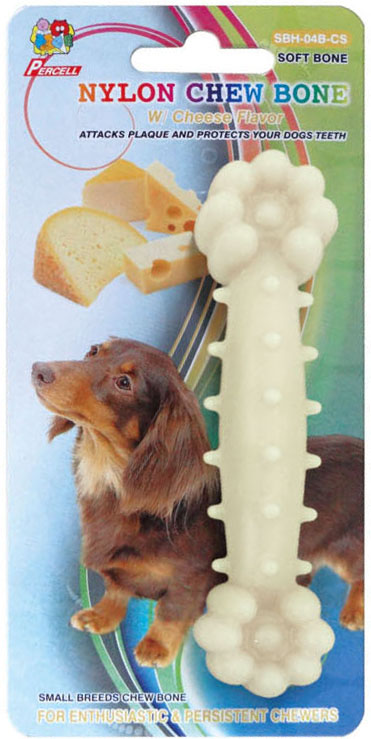 cheese scented nylon chew bone - small