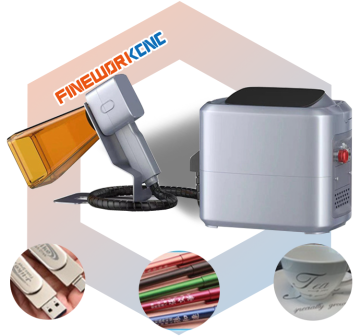 Compact 30W/50W Metal Handheld Laser Fiber Laser για μέταλλο, γυαλί και πλαστικό