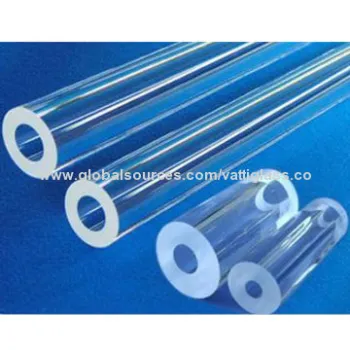 High-purity quartz tube for heat-resistant applications, all sizes are available