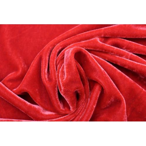 Anpassad klädtextil Polyester Spandex Velour Fabric