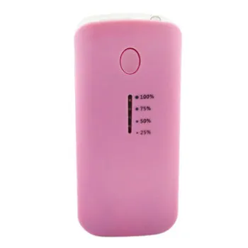 4000/4400/5200mAh 2-pieces 18650 Batteries Power Bank with Short Circuit Protection