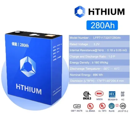 Hithium 314Ah LIFEPO4 Battery Grade A HF280K 3.2V EU US Stock Lithium Prismatic Li-Ion LFP EV