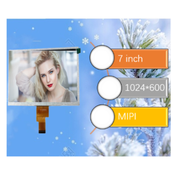 7 Inch TFT LCD 1024*600 Display MIPI Interface LED Screen