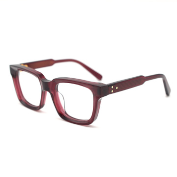 Luxury Thick Acetate Frame Custom Logo Big Thick Frames Optical Eyeglasses Frame Manufactory