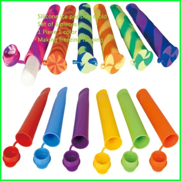 Hot Silicone Ice Pop Maker Mold with Lid