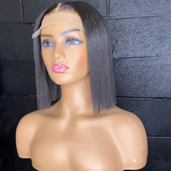 Cheap Short Bob Wig Natural Human Hair Hd Full Lace Front Wig Vendor Raw Peruvian 100% Virgin Human Hair Bob Wig For Black Women