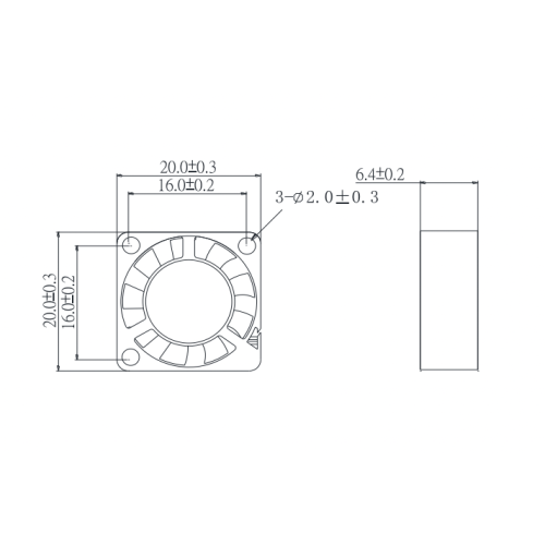 20x06 Explosion proof DC FAN A6 Electronic Components