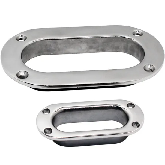 Stainless Steel Oval Boat Marine Yacht Hawse Pipe 95x38mm/175x75mm