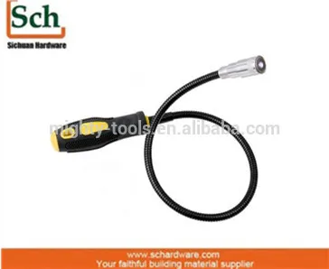 Hot!2017 new style strong magnetic flexible pick up tool magnet tool with LED light