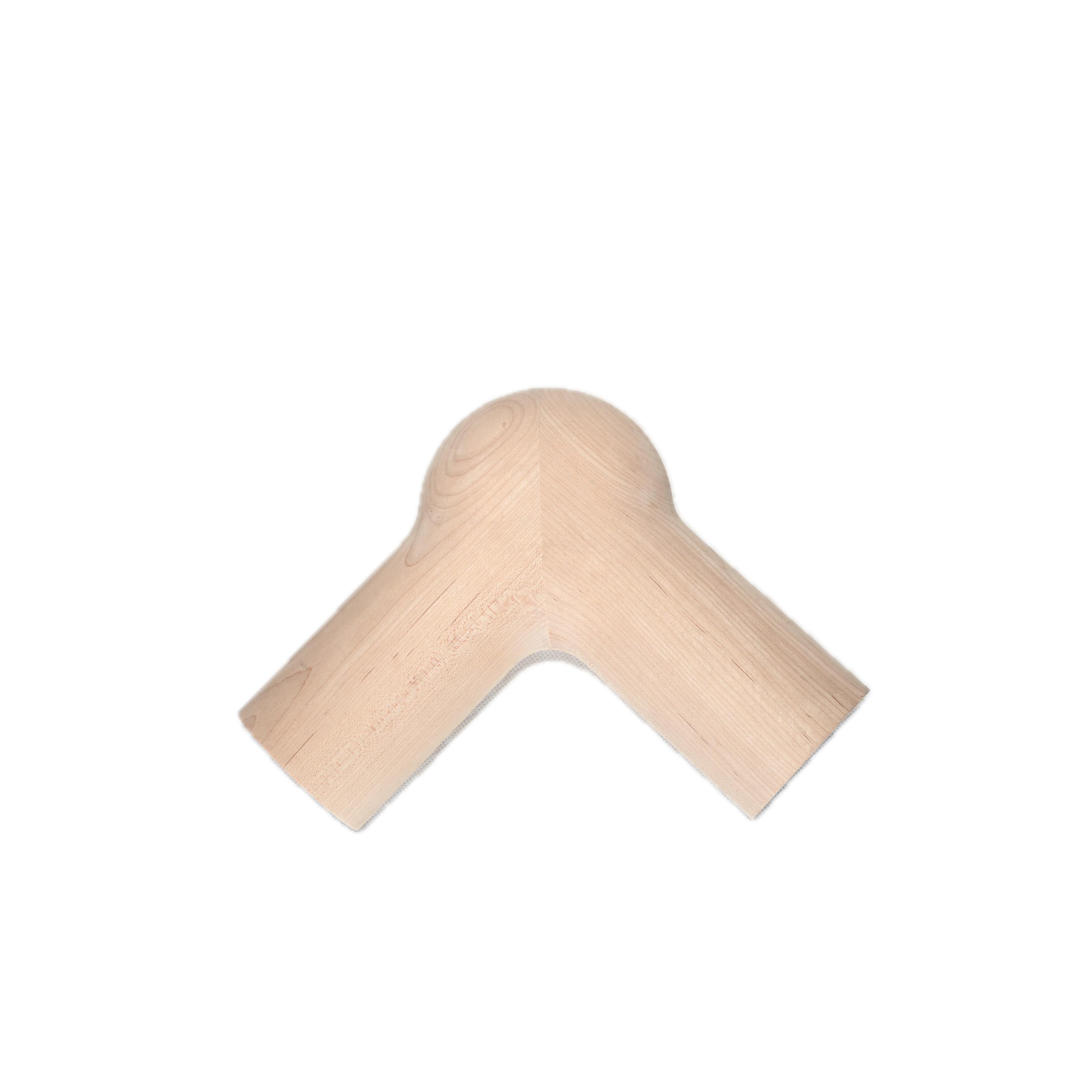 Handrail oak merah elegan untuk tangga kayu