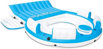 Inflatable Relaxation Island Body Six Person Inflatable Floating Island Inflatable Sport Boats Yacht Dock Thick Inflatable Float