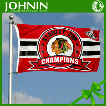 3x5 feet Promotional Cheap 75D Polyester Chicago Blackhawks Flag