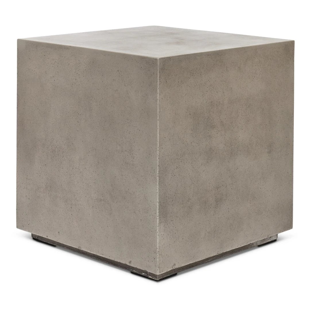 Elegante einfache Würfel -Beton -Beton -Seiten Tabelle