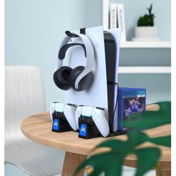 PS5 Stand with Suction Cooling Fan