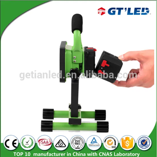 Outdoor Rechargeable IP65 dimmable 10W 20w 30w 12v outdoor led flood spot light 12hrs work time CE Rohs approved