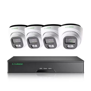 5MP POE CCTV IP Camera System with Smart Motion Detection and Waterproof Feature
