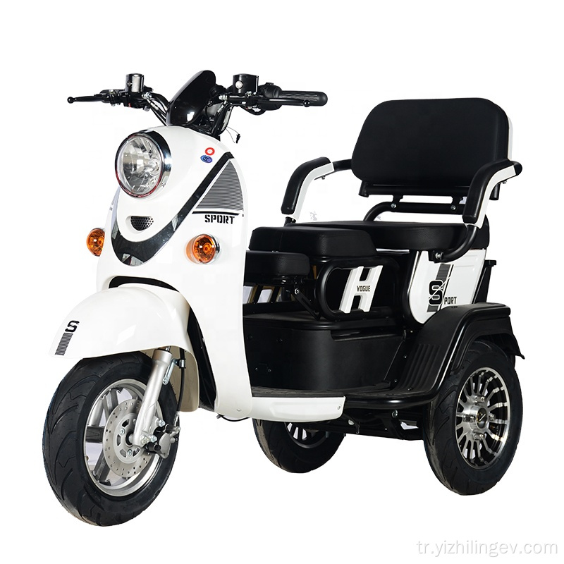 1500W / 2000W / 3000W yüksek güçlü motor yük, off-road ve ev kullanım tasarımı için uygun elektrikli üç tekerlekli bisiklet
