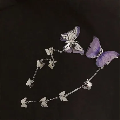 Wholesale Elegant Metal Tassel Hair Clips for Women Hanfu Party Accessories