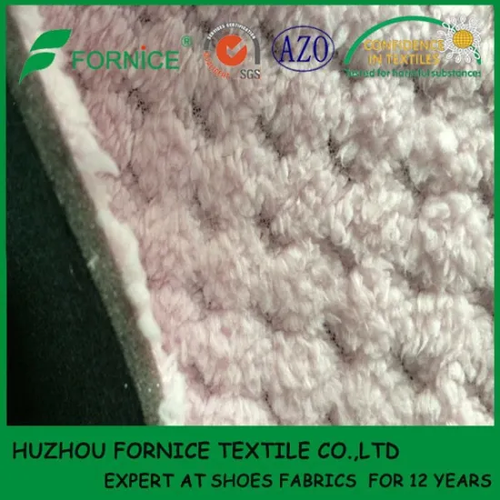 China Manufacturer 100 polyester fabric jacquard slipper fabric