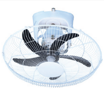 YongSheng Style 16 Inch 360 Degree Oscillating Metal Aluminum Blades Wall Ceiling Fan
