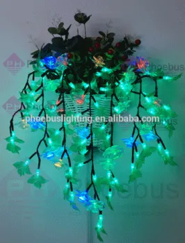led flower basket light