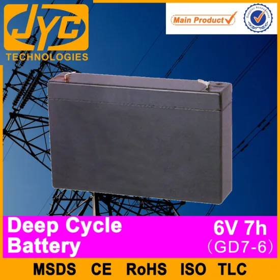 well-known brand rechargeable 6v deep cycle batteries