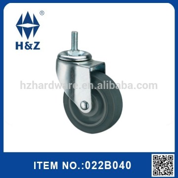 TPR threaded stem caster wheel for medium duty