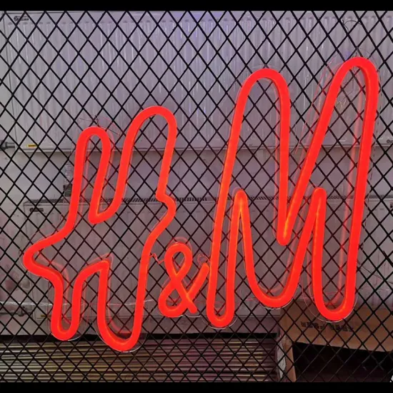 H&M LED NEON SIGN BOARD