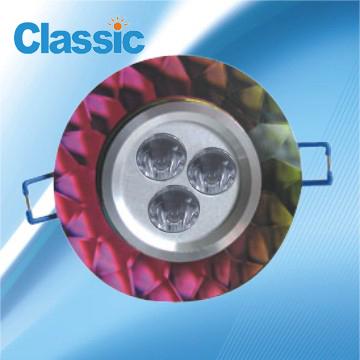 3w Crystal Round LED Ceiling Light