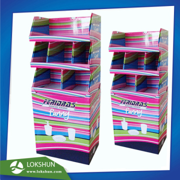 Cardboard Display Stand with Pdqs Cmyk Offset Printing for Supermaket